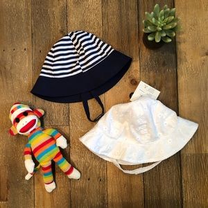 Set of 2 infant sun hats